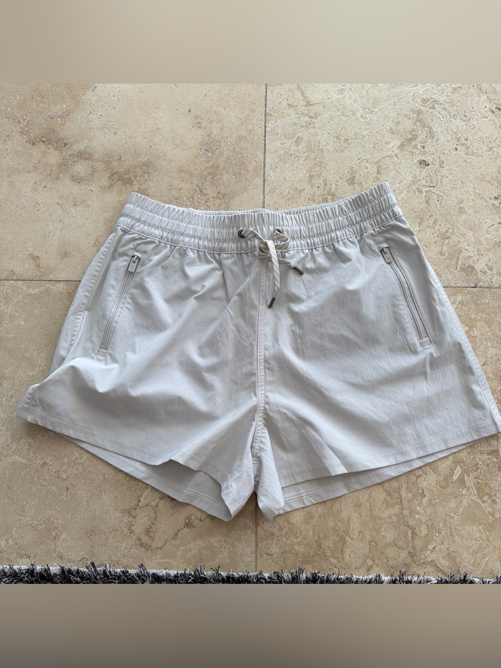 Vuori birch silver cloud light Gray Athletic Drawstring Shorts